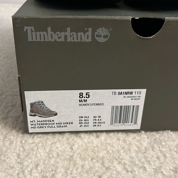 New Timberland MT. Maddsen Waterproof Mid Hiker - Size 8.5M - Picture 2 of 8